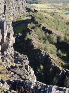 Eurasische und amerikanische Kontinentalplatte