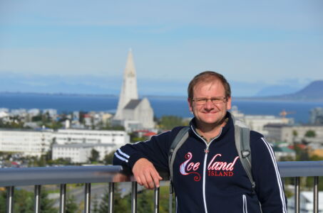 Blick von Perlan auf Reykjavik...