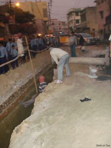 Straßenbauarbeiten auf indisch Straßenbauarbeiten auf indisch