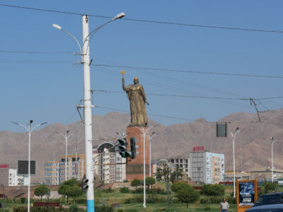 Kamol Khujandi Statue