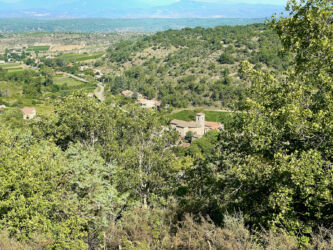 Blick auf Rochecolombe