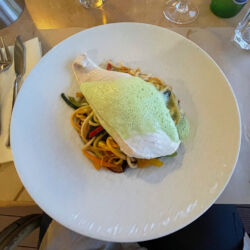 Wilder Steinbutt auf Tagliatelle