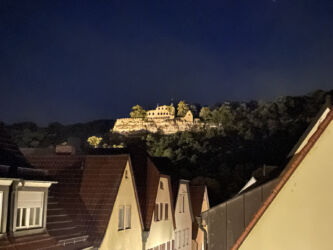 Ausblick vom Zimmer - Ruine Karlsburg