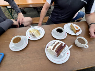 Bescheidene Kuchenauswahl