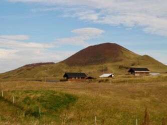 Eldfell und Helgafell