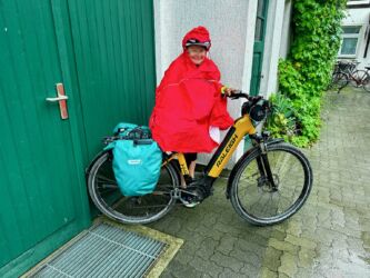 Regencape im Einsatz