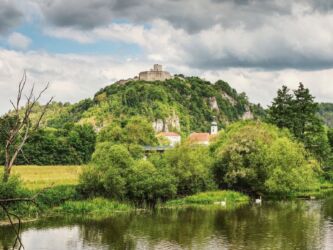 Blick auf die Burgruine Kallmünz
