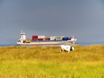 Verkehr auf der Elbe