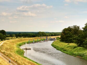 Sporthafen Lenzen vom Grenzturm