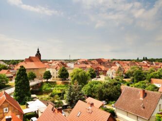 Blick auf die Stadtinsel Havelberg