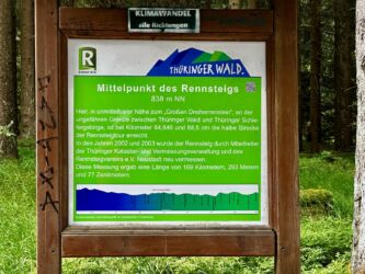 Mittelpunkt des Rennsteigs