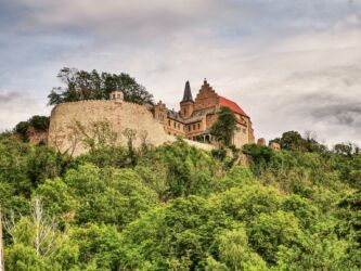 Blick auf Schloss Mansfeld