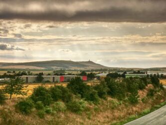 Blick zum Kyffhäuser