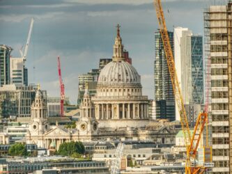Blick auf St. Pauls Cathedral vom London Eye