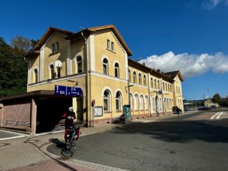 Start am Bahnhof Schlüchtern