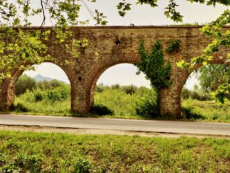 Zwei Tauben auf dem Aquädukt