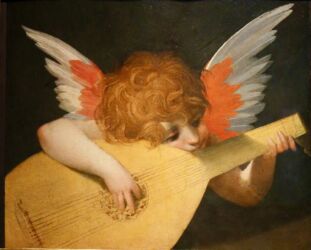 "Lautenspielender Engel" - Rosso Fiorentino