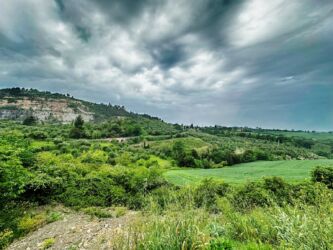 Blick zurück nach Casciana Terme Lari