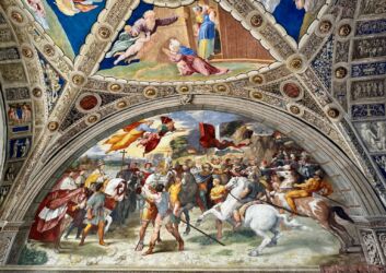 Stanzen des Raffael - Die Begegnung von Leo d. Gr. und Attila