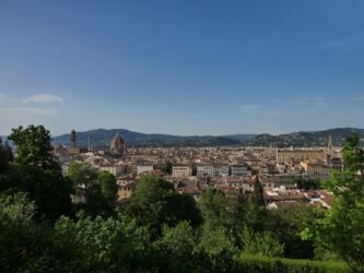 Blick auf Florenz vom Giardini Bardini