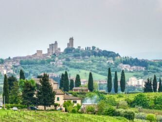 Blick nach San Gimignano