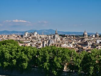 Blick auf Rom von der Engelsburg