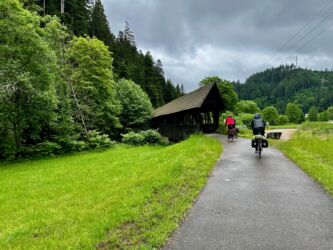 Holzbrücke über die Schiltach