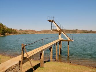 Sprungturm aus Kolonialzeiten