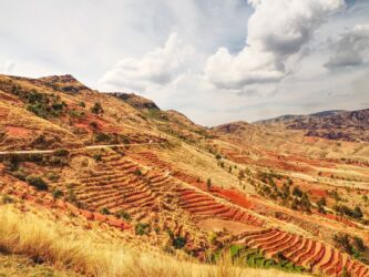 Blick zurück auf die Abfahrt