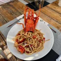 Lobster mit Spaghetti