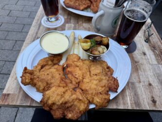 Schitzel mit Spargel