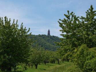 Kyffhäuserdenkmal von den Streuobstwiesen
