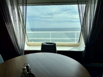 Aussicht beim Frühstück