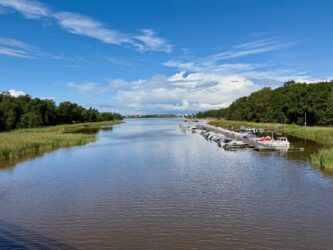 Blick von der Kulossaaren Brücke