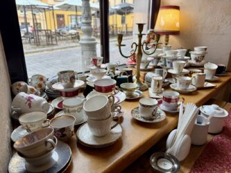 Im Café "Prie angelo"