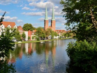 Lübecker Dom vom Malerwinkel