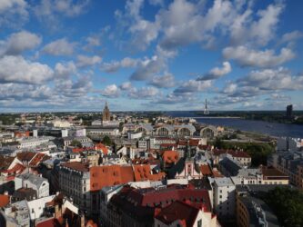 Blick in südöstliche Richtung von der St. Petri Kirche