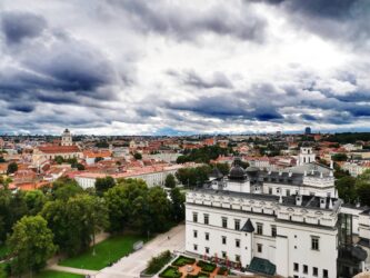 Blick auf die Kathedrale St. Stanislaus